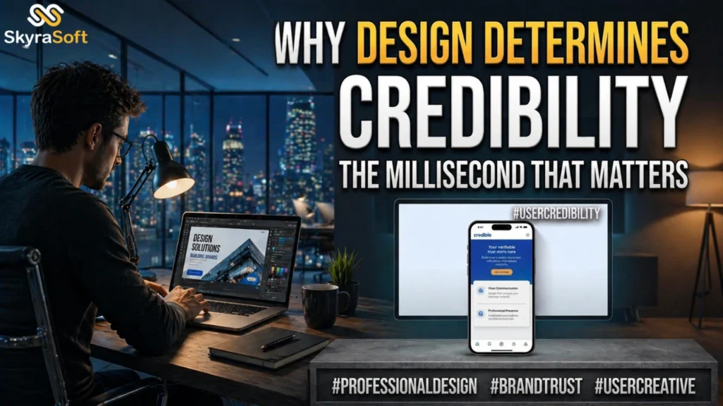 Design impacts credibility in branding.