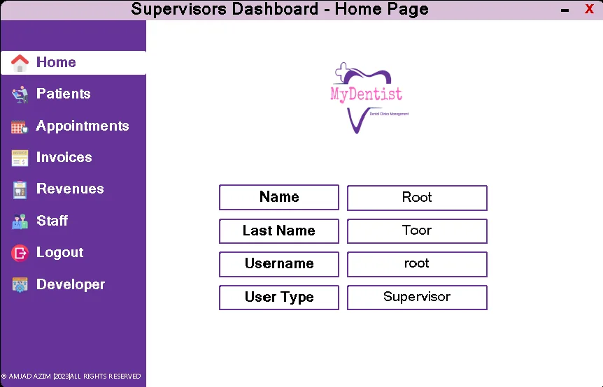 MyDentist Clinic Management System
